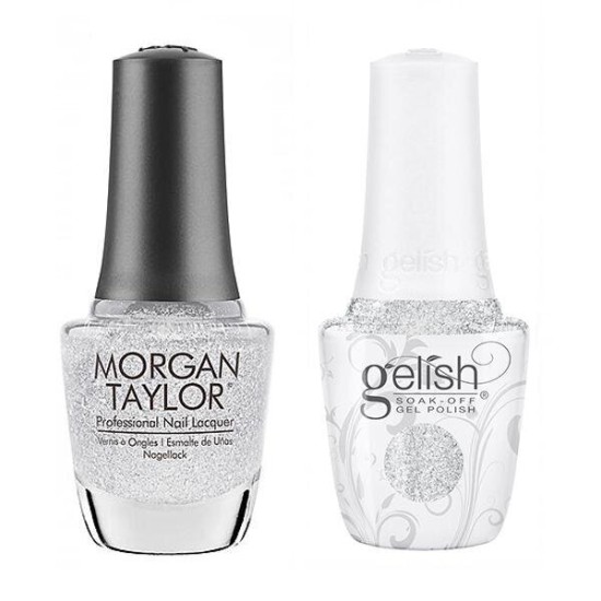 Gelish Gel Polish Duo #404 Liquid Frost, 2pc Bundle