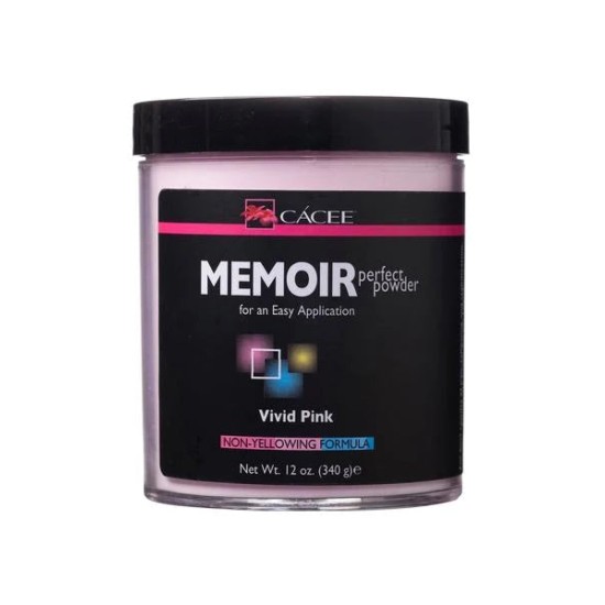 Cacee Memoir Gel Polimer Powder Vivid Pink 12oz