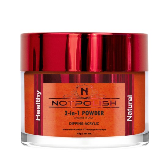 NotPolish - Dip G03 Neon Orange 2oz Dip Powder Glow in the Dark