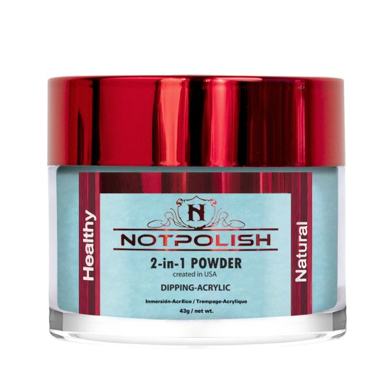 NotPolish - Dip G16 Clear Aqua 2oz Dip Powder Glow in the Dark