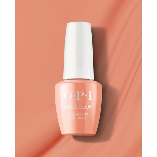 OPI Gel Coral-Ing Your Spirit Animal #GCM88, 0.5 fl oz