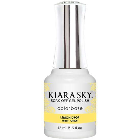 KiaraSky Gel Translucent Jelly #4005 Lemon Drop, 0.5 fl oz