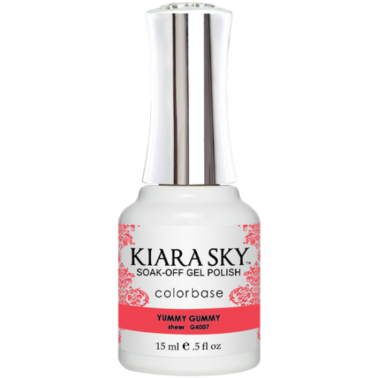 KiaraSky Gel Translucent Jelly #4007 Yummy Gummy, 0.5 fl oz