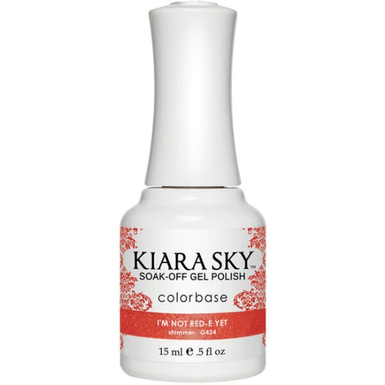 KiaraSky Gel #424 I'm Not Red-e Yet, 0.5 fl oz