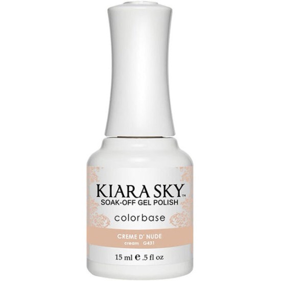 KiaraSky Gel #431 Creme D'Nude, 0.5 fl oz