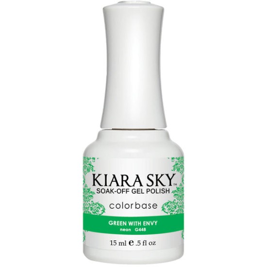 KiaraSky Gel #448 Green With Envy, 0.5 fl oz