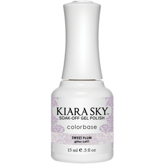 KiaraSky Gel #497 Sweet Plum, 0.5 fl oz