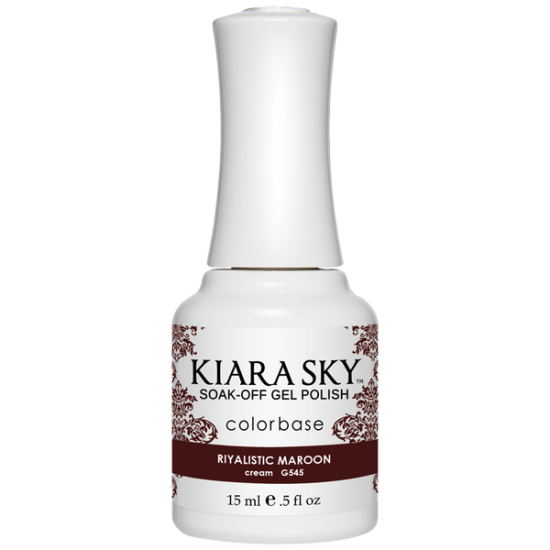 KiaraSky Riyalistic Maroon #545 Gel Polish