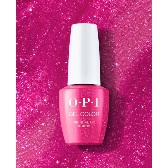OPI Gel Pink, Bling, and Be Merry #GCP08, 0.5 fl oz
