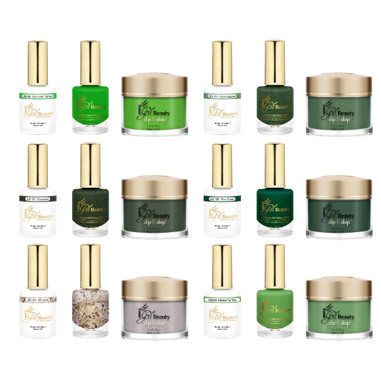 iGel Beauty Trio St. Patrick's Day 10pc Bundle, #68, 100, 101, 126, 161, 224