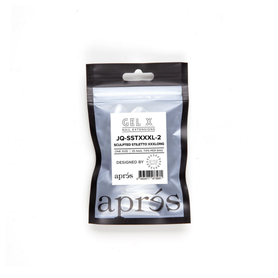 APRÉS  Jenny Queen Sculpted Stiletto XXXLong 2, Refill Tips