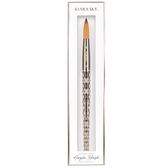 KiaraSky 100% Pure Kolinsky Acrylic Brush #18