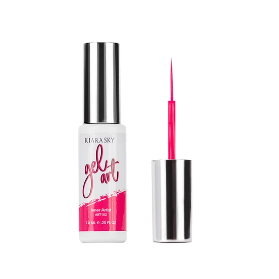 KiaraSky Gel Nail Art Striper Art Pink, 0.25 fl oz