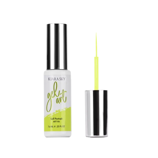 KiaraSky Gel Nail Art Striper Art Neon Yellow, 0.25 fl oz