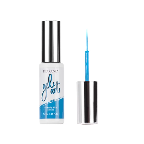 KiaraSky Gel Nail Art Striper Art Blue, 0.25 fl oz