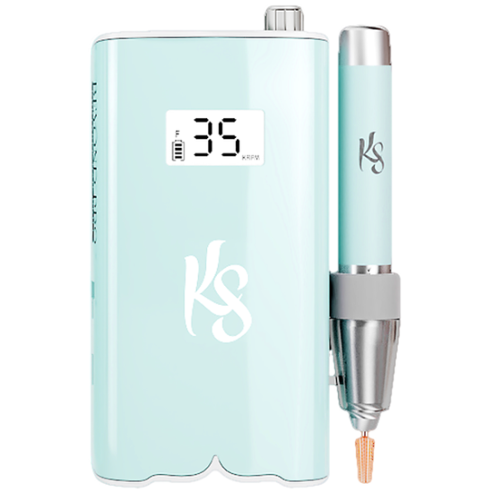 KiaraSky Portable Nail Drill Blue, 35,000 RPM