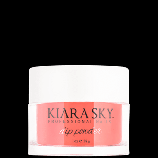 KiaraSky Dip Powder #490 Romantic Coral, 1oz