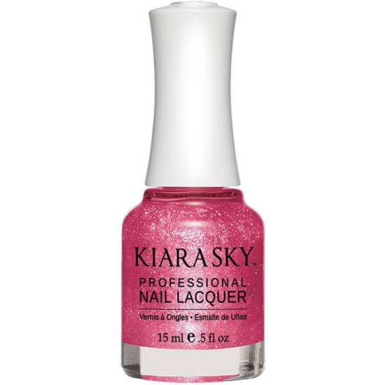 KiaraSky Nail Polish Pink Lipstick #422, 0.5 fl oz
