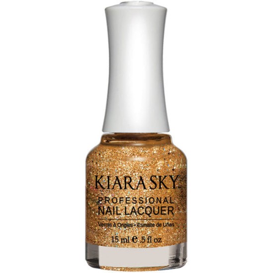 KiaraSky Nail Polish Strike Gold #433, 0.5 fl oz