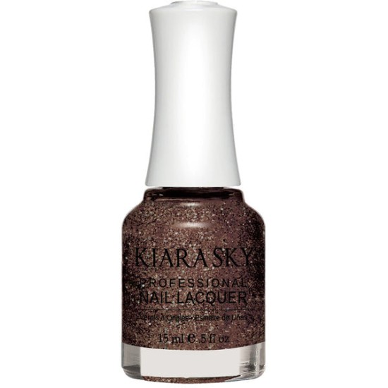 KiaraSky Nail Polish Chocolate Glaze #467, 0.5 fl oz