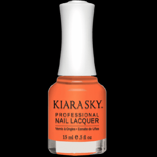 KiaraSky Nail Polish Twizzly Tangerine #542, 0.5 fl oz