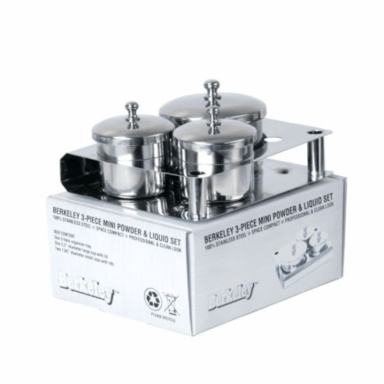 3-Piece Stainless Steel Powder & Liquid Set