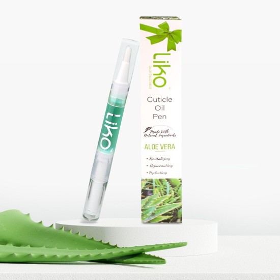 Liko Cuticle Pen Aloe Vera, 0.1 fl oz Nail Cuticle Protector - Contains Vitamin E