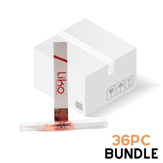 Liko Cuticle Pen Strawberry 0.1oz, Contains Vitamin E, 36pc Bundle