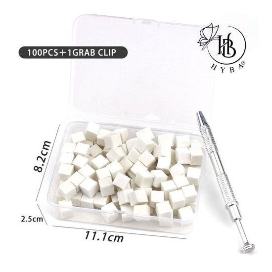 HYBA Mini Ombré Sponges with Grabber Box Set White