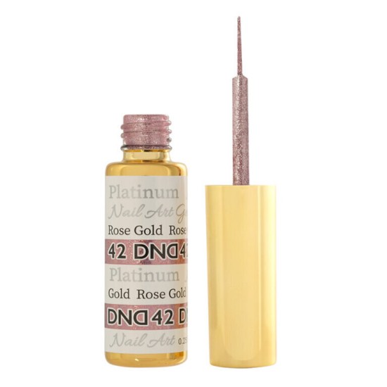 DND Nail Art Striper Platinum #42 Rose Gold, 0.25 fl oz