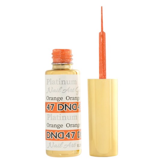 DND Nail Art Striper Platinum #47 Orange, 0.25 fl oz