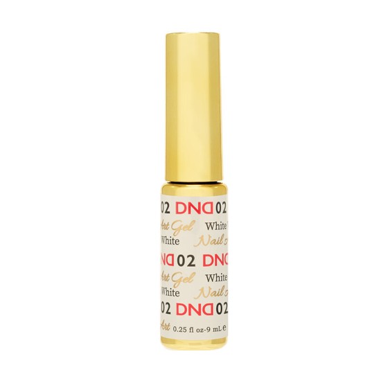 DND Nail Art Striper #02 White, 0.25 fl oz