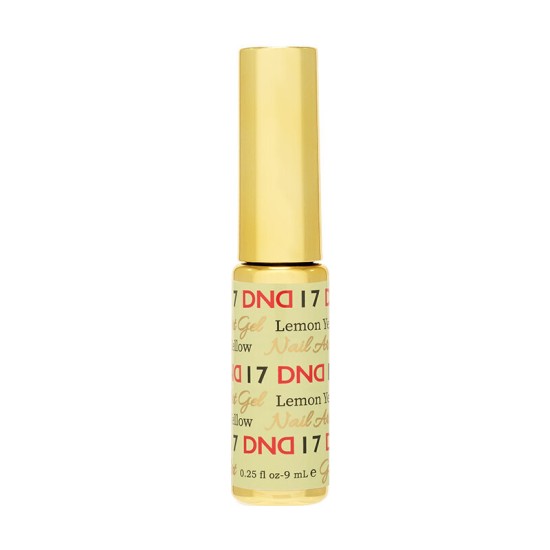 DND Nail Art Striper #17 Lemon Yellow, 0.25 fl oz