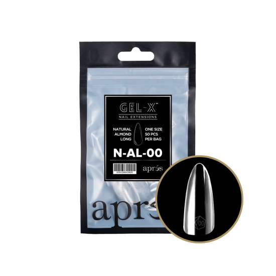 APRÉS  Natural Almond Long Size 00, Refill Tips