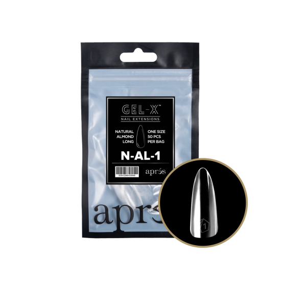 APRÉS  Natural Almond Long Size 01, Refill Tips