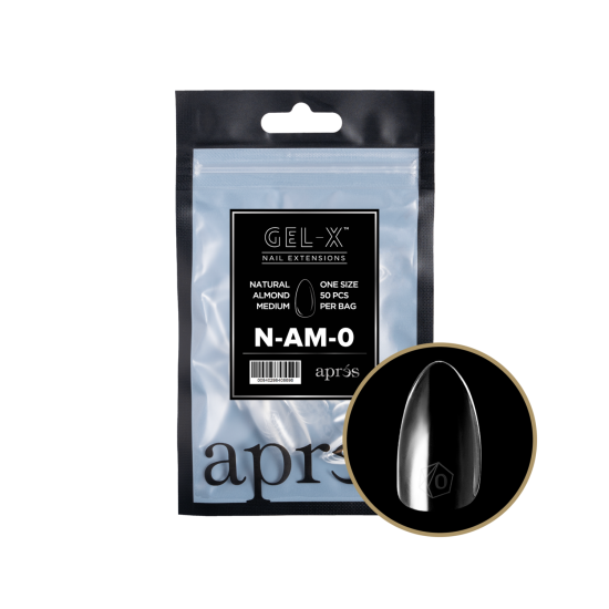 APRÉS  Natural Almond Medium Size 0, Refill Tips