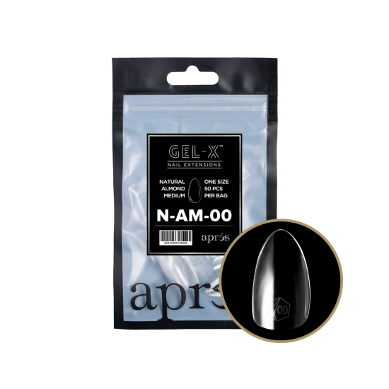 APRÉS  Natural Almond Medium Size 00, Refill Tips