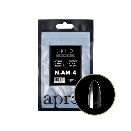 APRÉS  Natural Almond Medium Size 4, Refill Tips