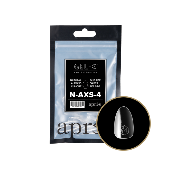 Apres Gel X Natural Almond Extra Short Size 04 Refill Tips