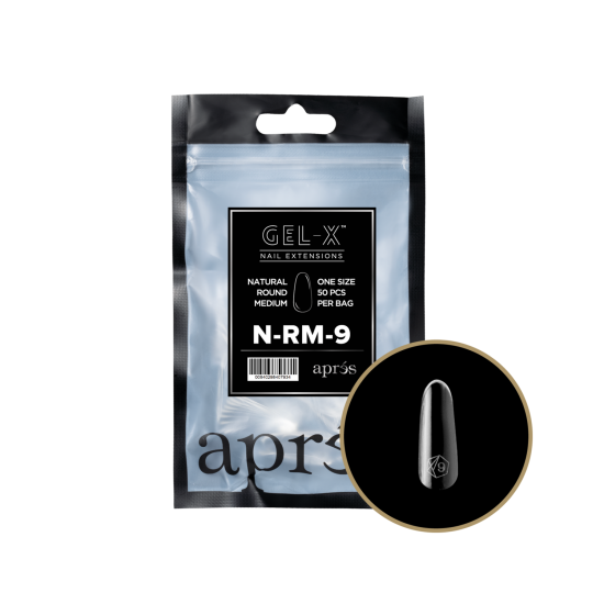 APRÉS  Natural Round Medium Size 09, Refill Tips