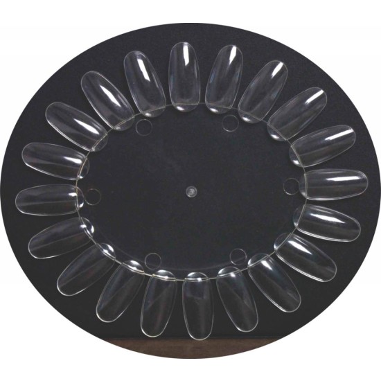 20-Tip Oval Polish Display 10 Displays Clear