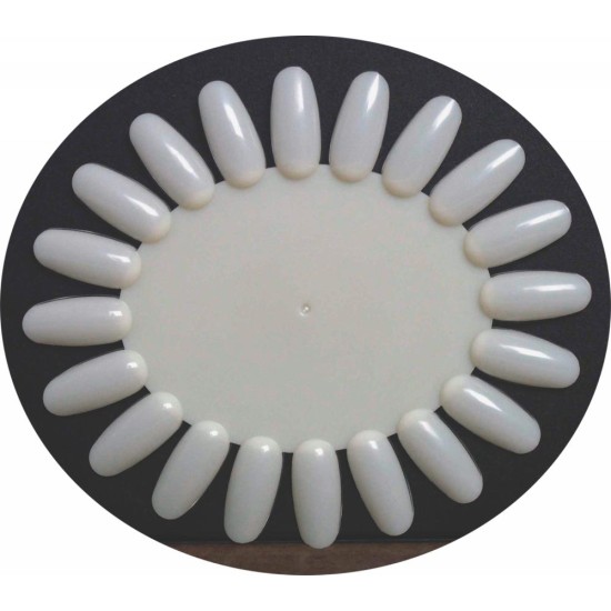20-Tip Oval Polish Display 10 Displays Natural
