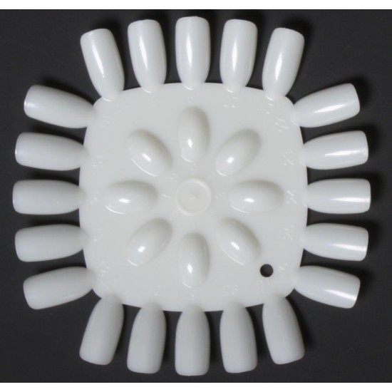 28-Tip Square Polish Display White