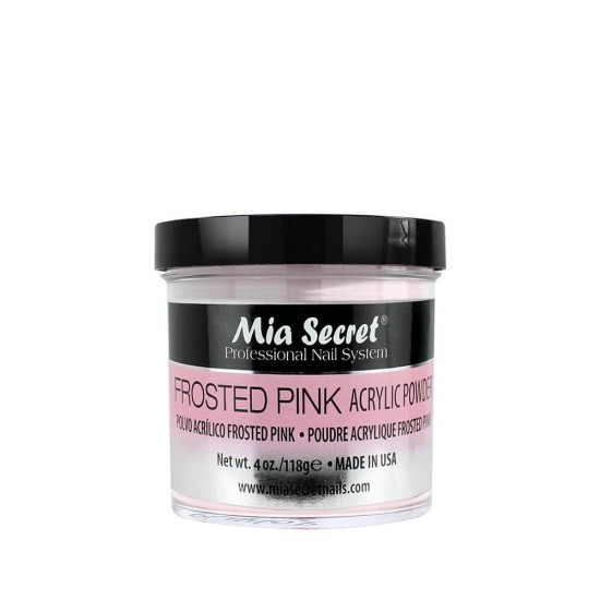 Mia Secret Cover Frosted Pink Acrylic Powder, 4oz