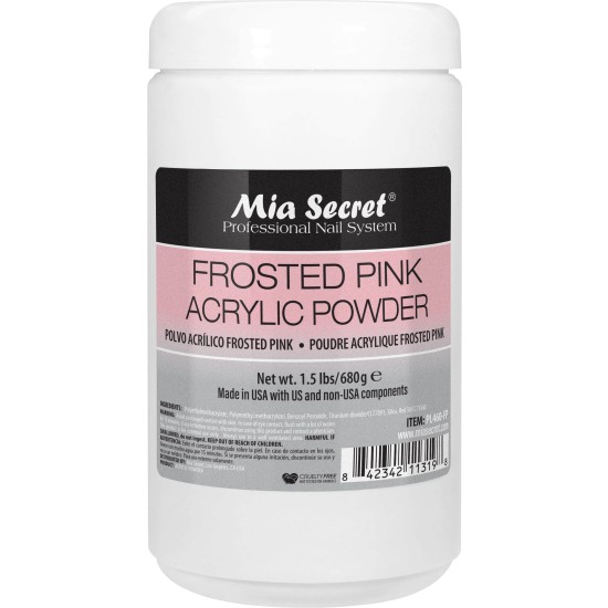 Mia Secret Cover Frosted Pink Acrylic Powder, 1.5lbs