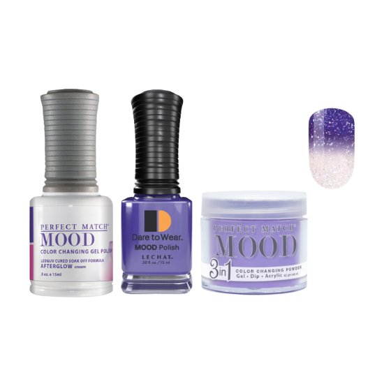 Lechat Dip, Gel, Polish Trio Afterglow #50 Mood Change, 3pc Bundle