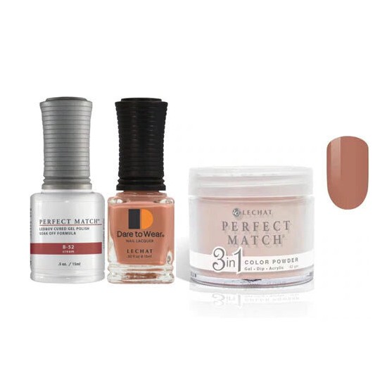 Lechat Dip, Gel, Polish Trio B-52 #017, 3pc Bundle