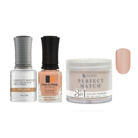 Lechat Dip, Gel, Polish Trio Irish Cream #020, 3pc Bundle