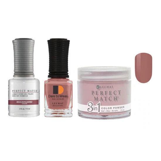 Lechat Dip, Gel, Polish Trio Mockingbird #027, 3pc Bundle
