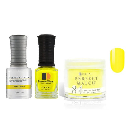 Lechat Dip, Gel, Polish Trio Happy Hour #039, 3pc Bundle